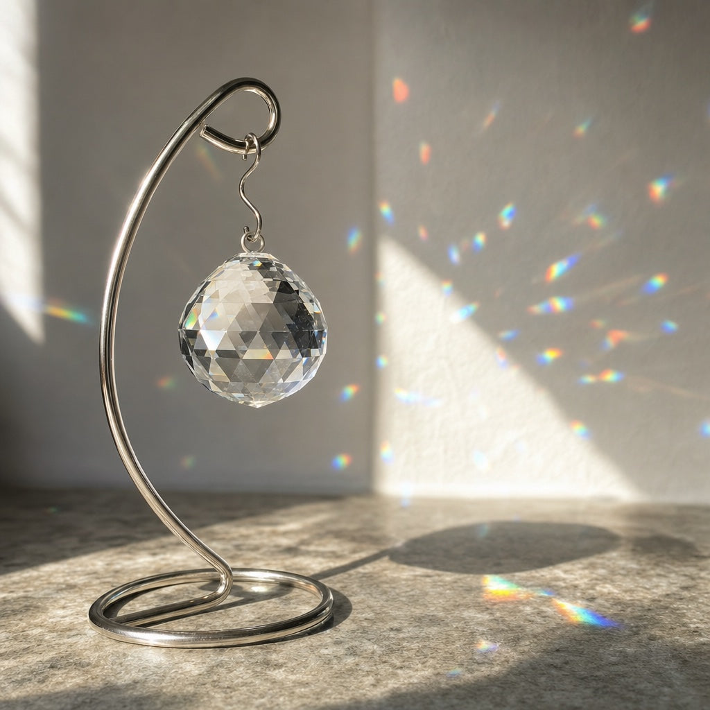 The Light Remains™ Tabletop: Memorial Crystal with Stand